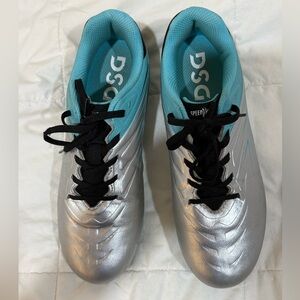 DSG Kids' Soccer Cleats Speed Viper Teal/Gray sz 4.5